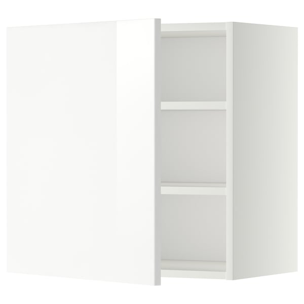 METOD wall cabinet with shelves, white/Ringhult white, 60x60 cm