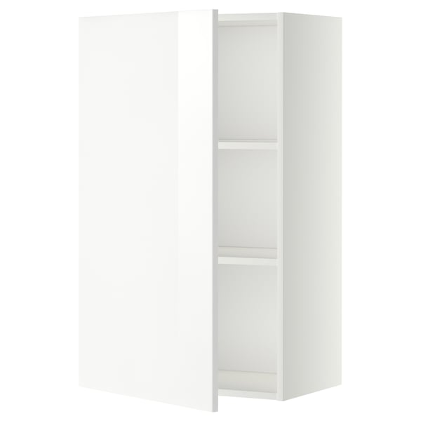 METOD wall cabinet with shelves, white/Ringhult white, 60x100 cm