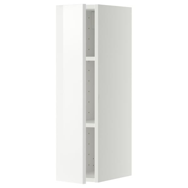 METOD - METOD Wall cabinet with shelves, white/Ringhult white, 20x80 cm