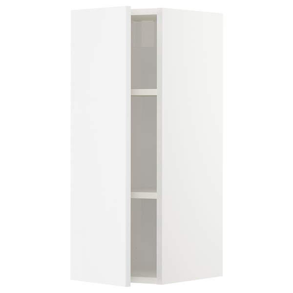 METOD wall cabinet with shelves, white/Ringhult white, 30x80 cm