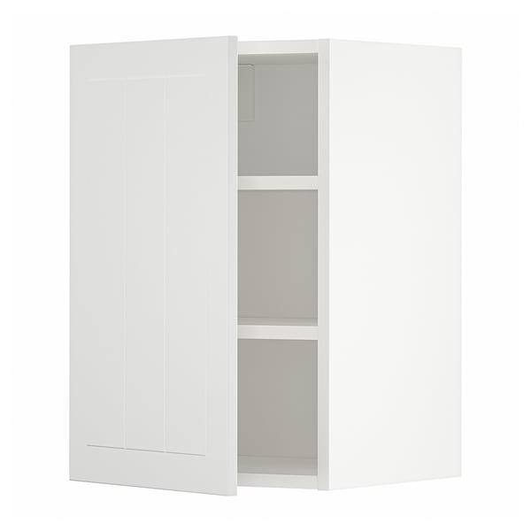 METOD wall cabinet with shelves, white/Stensund white, 40x60 cm