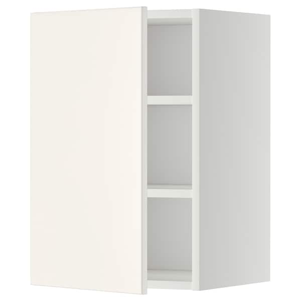 METOD - Wall cabinet with shelves, white/Veddinge white, 40x60 cm