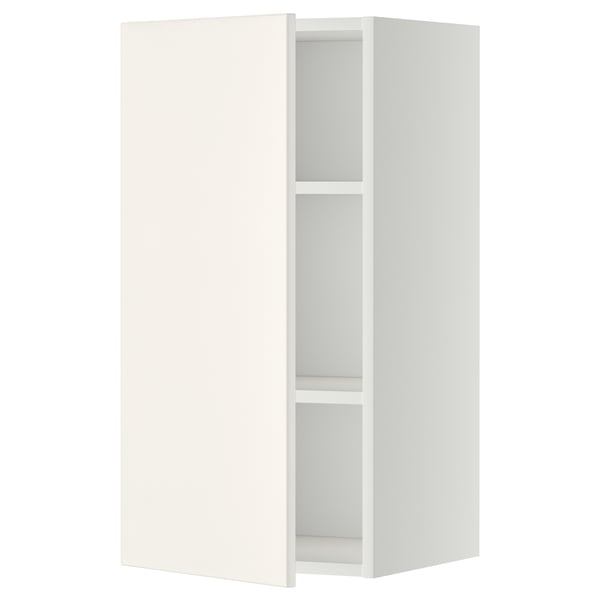 METOD - METOD Wall cabinet with shelves, white/Veddinge white, 40x80 cm