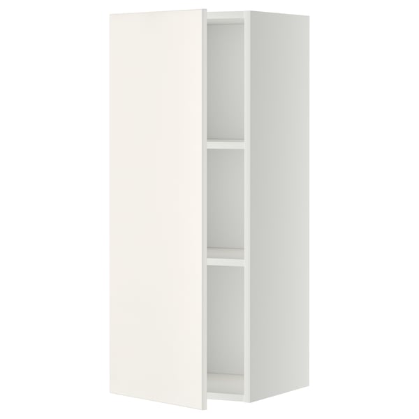 METOD - METOD Wall cabinet with shelves, white/Veddinge white, 40x100 cm