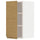 METOD - METOD Wall cabinet with shelves, white/Voxtorp oak effect, 30x60 cm