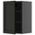 METOD - METOD Wall cabinet with shelves, black-grey/Lerhyttan black stained, 40x60 cm
