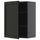METOD - METOD Wall cabinet with shelves, black-grey/Lerhyttan black stained, 60x80 cm