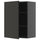 METOD - METOD Wall cabinet with shelves, black-grey/Nickebo matt anthracite, 60x80 cm