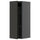 METOD - METOD Wall cabinet with shelves, black-grey/Nickebo matt anthracite, 30x80 cm