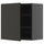 METOD - METOD Wall cabinet with shelves, black-grey/Nickebo matt anthracite, 60x60 cm
