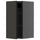 METOD - METOD Wall cabinet with shelves, black-grey/Nickebo matt anthracite, 30x60 cm