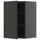 METOD - METOD Wall cabinet with shelves, black-grey/Nickebo matt anthracite, 40x60 cm