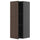 METOD - METOD Wall cabinet with shelves, black-grey/Sinarp brown, 40x100 cm