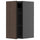 METOD - METOD Wall cabinet with shelves, black-grey/Sinarp brown, 30x60 cm