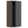 METOD - METOD Wall cabinet with shelves, black-grey/Sinarp brown, 30x80 cm