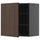 METOD - METOD Wall cabinet with shelves, black-grey/Sinarp brown, 60x60 cm
