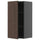 METOD - METOD Wall cabinet with shelves, black-grey/Sinarp brown, 40x80 cm