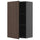 METOD - METOD Wall cabinet with shelves, black-grey/Sinarp brown, 60x100 cm