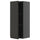 METOD - METOD Wall cabinet with shelves, black-grey/Upplöv matt anthracite, 40x100 cm