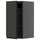 METOD - METOD Wall cabinet with shelves, black-grey/Upplöv matt anthracite, 30x60 cm