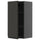 METOD - METOD Wall cabinet with shelves, black-grey/Upplöv matt anthracite, 40x80 cm