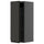 METOD - METOD Wall cabinet with shelves, black-grey/Upplöv matt anthracite, 30x80 cm
