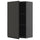 METOD - METOD Wall cabinet with shelves, black-grey/Upplöv matt anthracite, 60x100 cm