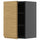 METOD - METOD Wall cabinet with shelves, black-grey/Voxtorp oak effect, 40x60 cm