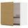 METOD - Wall unit with dish rack, white/Voxtorp oak effect,60x60 cm