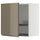 METOD wall cabinet with dish drainer, white/Voxtorp high-gloss dark grey-brown, 60x60 cm