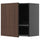 METOD Wall unit with dish rack, black-grey/Sinarp brown, 60x60 cm