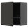 METOD Wall unit with dish rack, black-grey/Upplöv anthracite matt, 60x60 cm