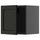 METOD - METOD Wall cabinet, black-grey/Lerhyttan black stained, 40x40 cm