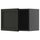 METOD - METOD Wall cabinet, black-grey/Lerhyttan black stained, 60x40 cm