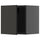 METOD - METOD Wall cabinet, black-grey/Nickebo matt anthracite, 40x40 cm