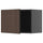 METOD - METOD Wall cabinet, black-grey/Sinarp brown, 60x40 cm