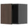 METOD - METOD Wall cabinet, black-grey/Sinarp brown, 40x40 cm
