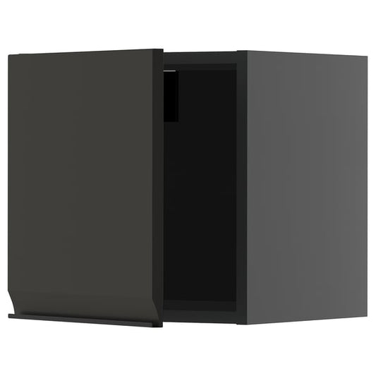 METOD - METOD Wall cabinet, black-grey/Upplöv matt anthracite, 40x40 cm