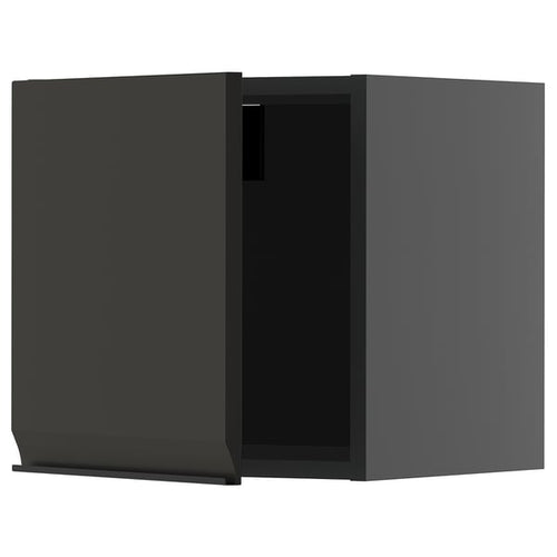 METOD - METOD Wall cabinet, black-grey/Upplöv matt anthracite, 40x40 cm