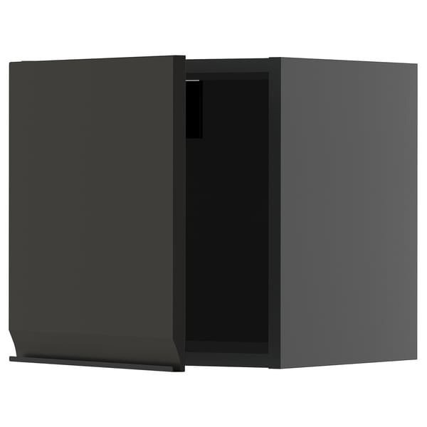 METOD - METOD Wall cabinet, black-grey/Upplöv matt anthracite, 40x40 cm
