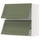 METOD wall cab horizo 2 doors w push-open, white/Axstad grey-green, 80x80 cm