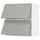 METOD wall cab horizo 2 doors w push-open, white/Havstorp light grey, 80x80 cm