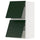 METOD wall cab horizo 2 doors w push-open, white/Havstorp deep green, 40x80 cm
