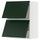 METOD wall cab horizo 2 doors w push-open, white/Havstorp deep green, 60x80 cm