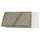 METOD wall cabinet horizontal w push-open, white/Voxtorp high-gloss dark grey-brown, 80x40 cm