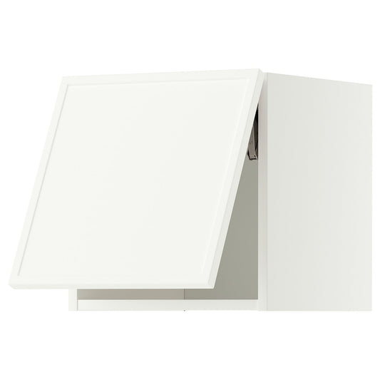 METOD wall cabinet horizontal, white/Aspudden matt white, 40x40 cm