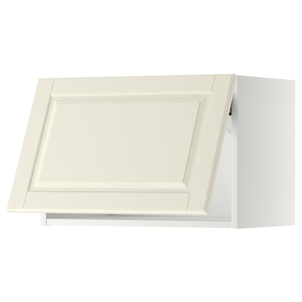 METOD wall cabinet horizontal, white/Bodbyn off-white, 60x40 cm