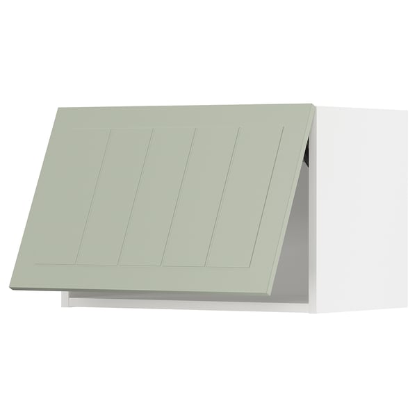 METOD wall cabinet horizontal, white/Stensund light green, 60x40 cm