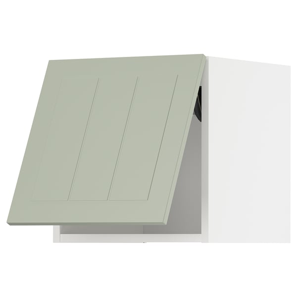 METOD wall cabinet horizontal, white/Stensund light green, 40x40 cm