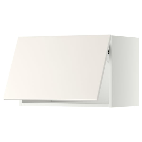 METOD wall cabinet horizontal, white/Veddinge white, 60x40 cm